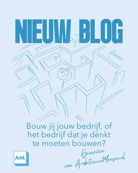 Bouw jij jouw bedrijf, of het bedrijf dat je dénkt te moeten bouwen?