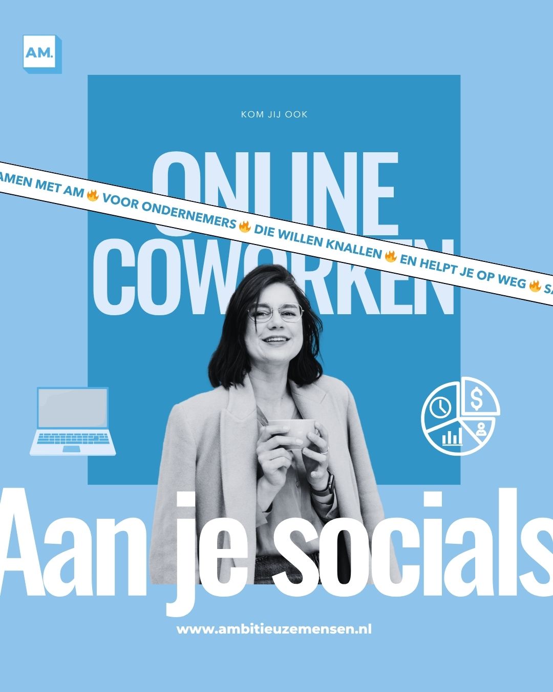 Online Coworken – Aan je socials (vrijdag 3 juli van 08:45 tot 12:30)