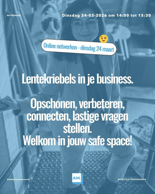 Online netwerken - dinsdag 24 maart om 14:00